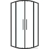 Душевой уголок Grossman Cosmo 100x100x195 301.K33.02.1010.21.00 (черный матовый/прозрачное стекло)