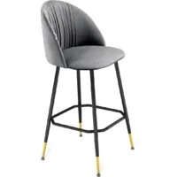 Стул Sheffilton SHT-ST35-1/S131 (угольно-серый/черный муар/золото)