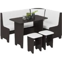 Обеденная группа Трия Техас исп. 1 (венге/экокожа белый)