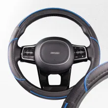 Оплетка экокожа M Combo- 5 SKYWAY Черно/Синяя