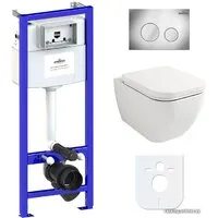 Унитаз подвесной Lavinia Boho Relfix One Rimless 6 в 1 77040078 (хром пластик)