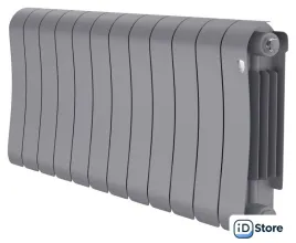 Биметаллический радиатор Royal Thermo Infinity 300 Silver Satin - 12 секций