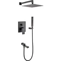 Душевая система Grocenberg GB5089BL-1 (черный матовый)