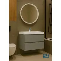 Мебель для ванных комнат Vela Тумба под умывальник Vela Мира Лайт 70П под Classica (серый) TU8833