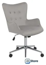 Офисное кресло AksHome Bella Chrome Seven 324 (велюр/серый)