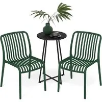 Обеденная группа Sheffilton SHT-DS325 (темно-зеленый/черный муар)