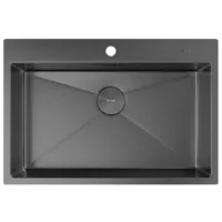 Мойка кухонная ZorG Zerox 75 / IF PVD Gunblack