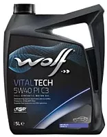 Моторное масло WOLF VitalTech 5W40 PI C3 / 21116/5
