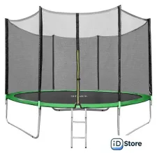 Батут Happy Jump 10ft Pro 312 см с внешней сеткой и лестницей