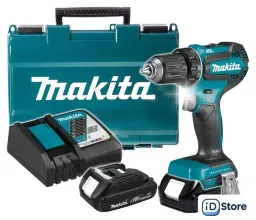 Дрель-шуруповерт Makita DDF485SYE (с 2-мя АКБ, кейс)