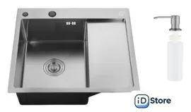 Кухонная мойка РМС MRK-5851BL-L (с дозатором)