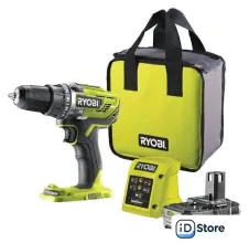 Дрель-шуруповерт Ryobi R18DD3-115S 5133005301 (с 1-им АКБ 1.5 Ач, сумка)
