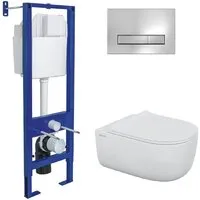 Унитаз подвесной Berges Wasserhaus Ego X Rimless 043356 (с сиденьем)