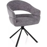 Стул с подлокотниками Signal Borgo (Leo 07 серый/черный)