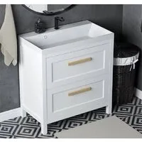 Мебель для ванных комнат Vela Тумба под умывальник Vela Фаворит массив 80Н (орех) TU671051