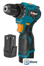 Дрель-шуруповерт Bort BAB-16-BLK 93414868 (с 2-мя АКБ, кейс)