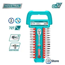 Набор трещотка с головками Total THT141271 (27 предметов)