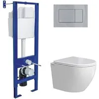 Унитаз подвесной Berges Wasserhaus Okus Rimless 043395 (с сиденьем)