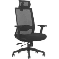 Офисное кресло SitUp Madrid LUX PL black (сетка Black/ткань Black)