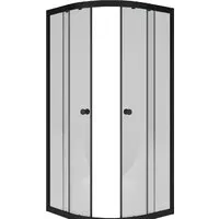 Душевой уголок Метакам Classic Black 80x80 ШПS_013570 (прозрачное стекло)