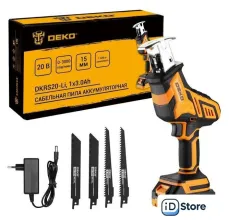 Сабельная пила Deko DKRS20-Li 083-1059 (с 1-им АКБ)