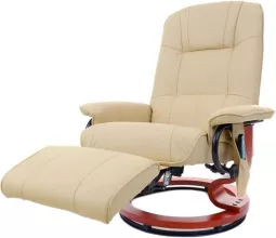 Кресло вибромассажное Calviano 2160 с подъемным пуфом и подогревом