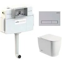 Унитаз приставной Lavinia Boho Relfix Bell Pro Set 4 в 1 77060208 (черный пластик)