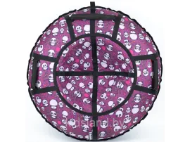 Тюбинг Hubster Люкс Pro S Панда фиолетовая, 100 см