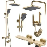 Душевая система Rea Helix Matt Gold REA-P6621
