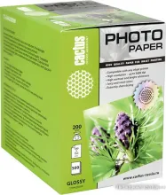 Фотобумага CACTUS Глянцевая 10x15 200 г/кв.м. 500 листов(CS-GA6200500)