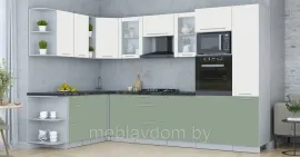 Угловая кухня Мила Пластик 1,88х3,2 м.