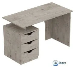 Стол Мебельград Соренто 120x60x75 см (дуб бонифаций/кофе структурный матовый)