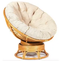 Кресло-качалка TetChair Papasan W 23/01 B с подушкой (мед/ткань старт)