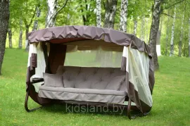 Садовые качели Olsa (Ольса) Саванна с1453, 266х144х186 см, с москитной сеткой