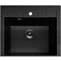 Кухонная мойка GranFest Quadro GF-Q561 (черный)