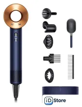 Фен Dyson HD07 Supersonic (евровилка, берлинская лазурь/медный)