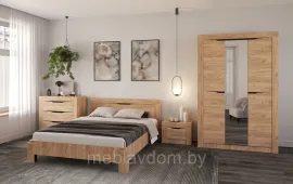 Спальня Флорида дуб золотой/венге/ДВПО белый