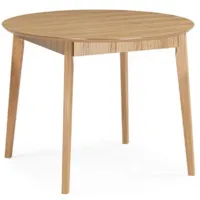 Обеденный стол Woodville Форли 100-130x100 (светлое дерево)