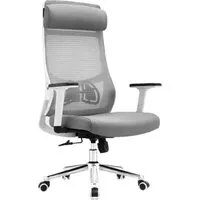 Офисное кресло SitUp Aura LUX White chrome (сетка Grey/Grey)