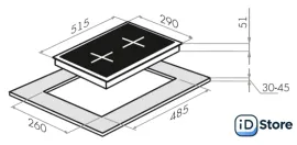 Варочная панель MAUNFELD EGHG.32.6CB/G