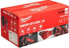 Латексные перчатки Milwaukee Winter Cut level 1/A 9/L 4932479001 (72 пары)