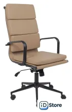 Офисное кресло AksHome Indigo (экокожа, кофейный/черный)