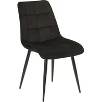 Стул Signal Chic Velvet Bluvel 19 (черный/черный)