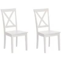 Набор стульев TetChair Golfi (2шт, дерево гевея/Pure White)