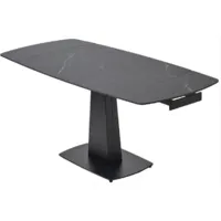Обеденный стол M-City Balde 120 Matt / 614M05564 (Black Marble Solid Ceramic/Black)