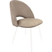 Стул Sheffilton SHT-ST34-1/S95-1 (латте/белый муар)