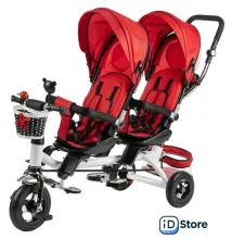 Детский велосипед Nino Двухместный (красный)