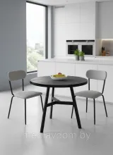 Стол ВВР Эрвин камень темный/черный