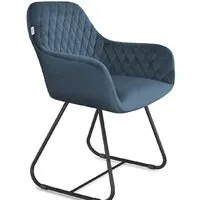 Стул с подлокотниками Sheffilton SHT-ST38/S38 (тихий океан/черный муар)
