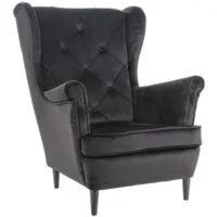 Интерьерное кресло Signal Lady Velvet Bluvel 19 (черный)